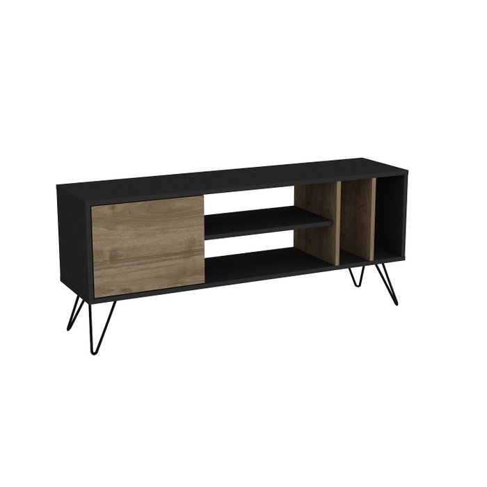 Hanah Home Soporte para TV Mistico (140) Nogal y Negro